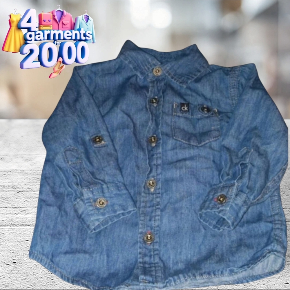Calvin Klein chambray shirt size 12m
